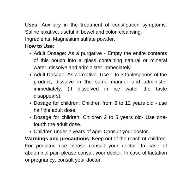 3 PACK MAGSOKON SULFATO DE MAGNESIO - 26g Laxante Salino