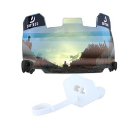 Football Visors Football Helmet Visor with Clips Scratch Resistant Visor Fits Adult & Youth Football Helmets(Clear-Plate Gold)