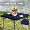 Nacuci Square Fitted Table Cover Elastic Tablecloth Stretch Spandex Table