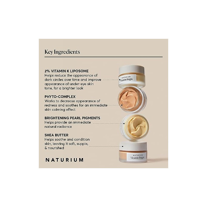 Naturium Crema Iluminadora para el Contorno de Ojos Vitamin Bright