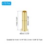 PATIKIL Brass Compression Insert, 75 Pcs 4mm OD x 2.5mm
