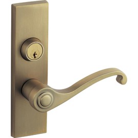 Panasonic Veritis MJE2HN28FK Interior Door Long Seat Lever Handle N2 Type Key Lock Brass Color (Plated)