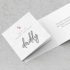 Happy 1st Fathers Day as my Daddy Card | First Cute Greeting Cards Sweet Love For Dad Papa