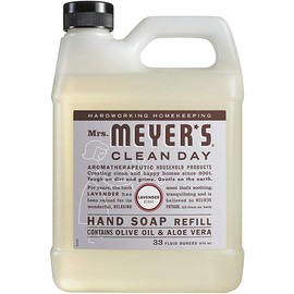 MRS. MEYER'S CLEAN DAY MRS. MEYER'S CLEAN DAY Liquid Hand Soap Refill, Lavender, 33 Fl Oz (Pack of 6)
