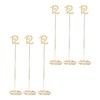 6pcs Metal Wedding Table Numbers Rust Prevention Thickened Tall Table