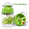 Cortador Verduras Espiral 5 En 1 Rallador Ajustable