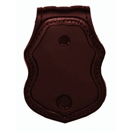 US Border Protection Belt Clip Badge Holder with Chain (Brown)