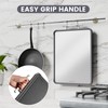 Kikcoin Double Sided Stainless Steel Cutting Boards for Kitchen, Stainless