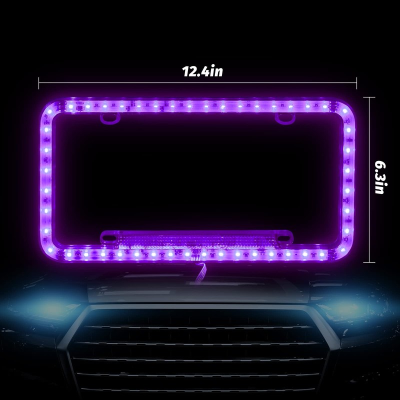 eing License Plate Frame Auto 12 V 54 LED Color