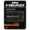 HEAD Super Comp Overgrip, 3 Count (Pack of 1), Black