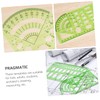 DOITOOL 11pcs Geometric Drawing Template Set Plastic Ruler Stencils for