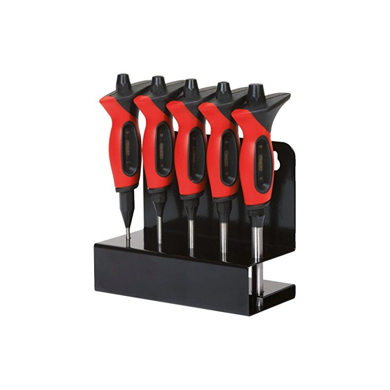 KS Tools 156.0220 Punch set with hand protection grip,5 pcs