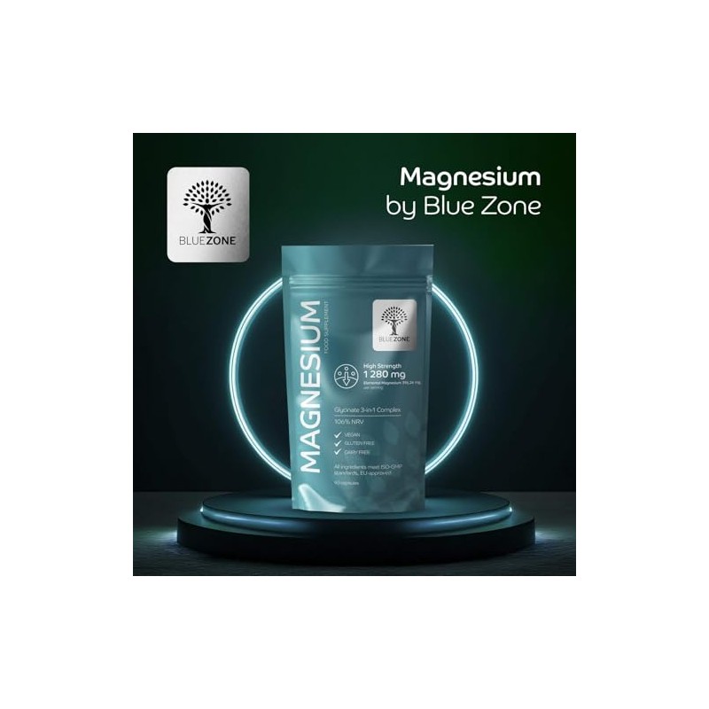 Magnesium Glycinate 3-in-1 Complex 106% NRV that Powers More Than
