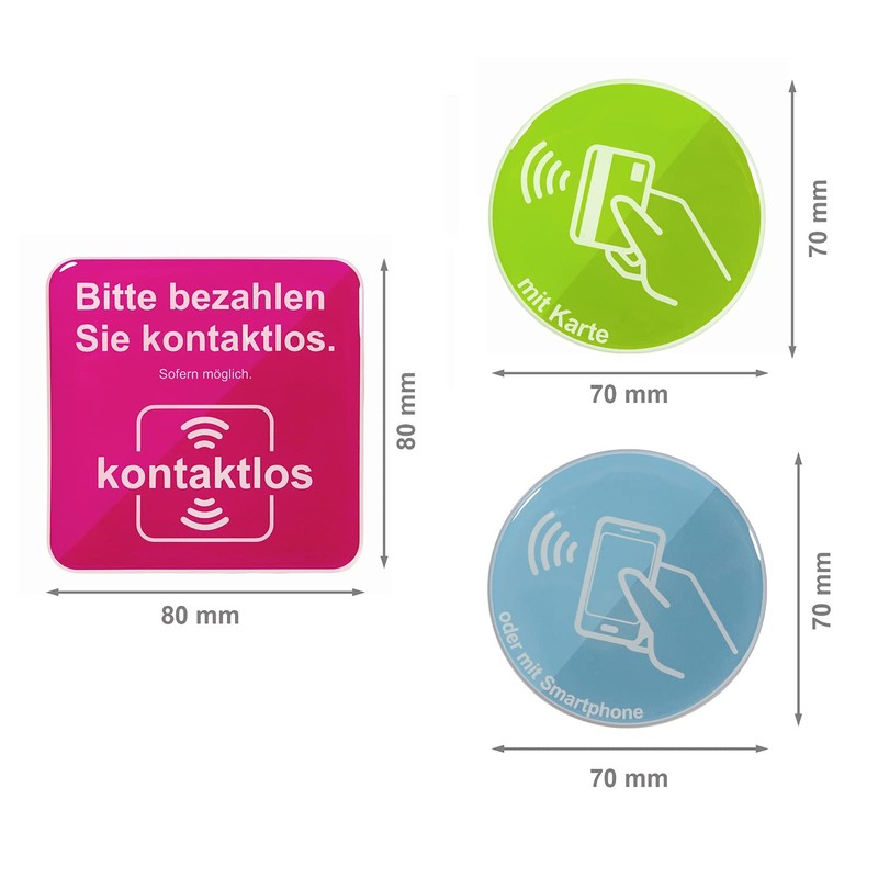 BIKE-label 900180 Sign 3D Sticker 8 x 8 cm Diameter
