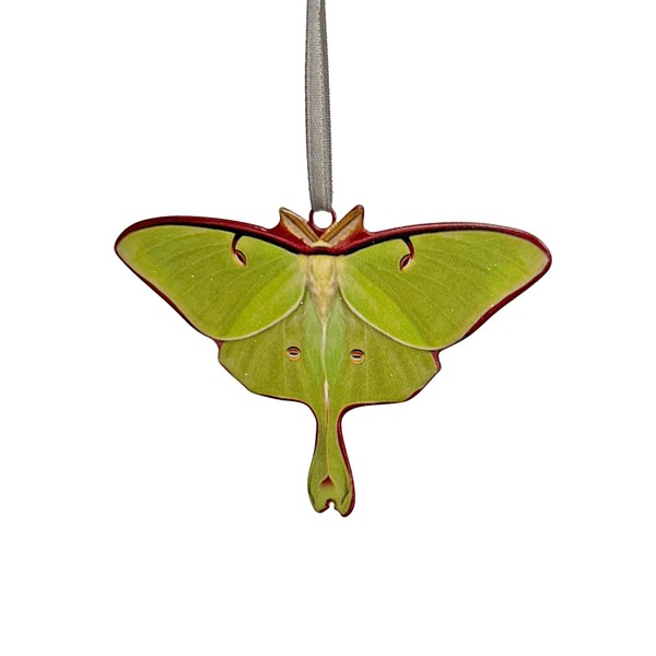 d’ears luna moth ornament, made in the U.S.A., family run