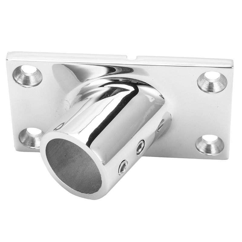 Boat Handrail Base Fitting Stainless Steel 60 Degree Rectangular Boat