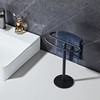 BTHRMHW Matte Black Hand Towel Holder Stand, Free-Standing Towel Rack,