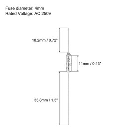 MECCANIXITY 10Pcs Metal Temperature Thermal Fuse RY150 150 °C 302 °F 10A 250V Cutoff Thermal Fuse for Motor Transformer Electric Industrial Home Appliance