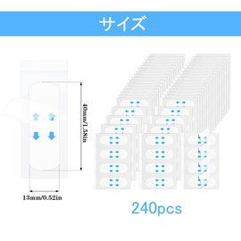 Phyxiul Small Face Tape, Lift Up Tape, Nolasolabic Line Sagging Tape Correction for Faces, Ultra Thin, Transparent, Inconspicuous, Job Hunting, Dating, Parties, 240 Sheets
