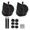 Bike Tire Repair Tool Kit Butyl Rubber with Replacement Inner