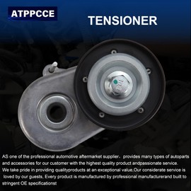 ATPPCCE 5072440AC Drive Belt Tensioner Assembly With Pulley For 2005-2006 Liberty Limited Sport 2.8L OE#5072440AB 5066936AA 05072440AB