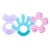 Nuby - Juego de mordedor calmante de 3 pasos (niña)