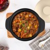 Casserole Dish with Lid, 1.68 QT Clay Pot for Cooking,