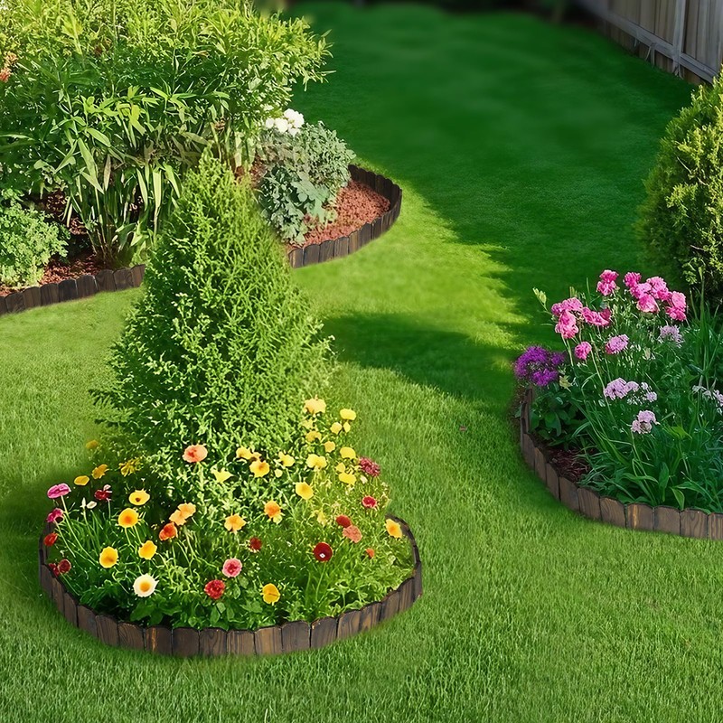 9.6ft L x 3.9in H Landscape Edging - 3 Packs