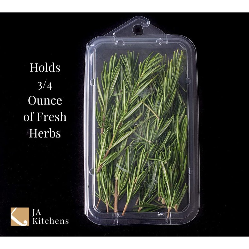 JA Kitchens .75 Ounce Small Herb Clamshell Container - Disposable
