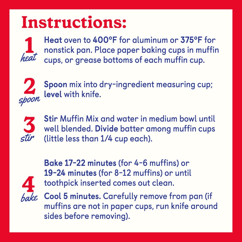 Betty Crocker Batchables Blueberry Muffin Mix, Mix and Bake 4