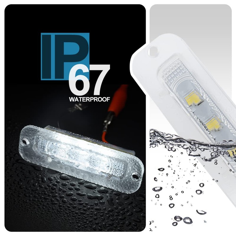 NSLUMO Canbus Full LED Number Plate Light Assembly Replacement for