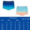 Metzuyan Infant Boys Swimming Trunks Shorts Ombre Gradient Aqua 9-12
