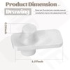 4 Pack MCR620965 Refrigerator Vegetable Tray Crisper Drawer Wheel Mount