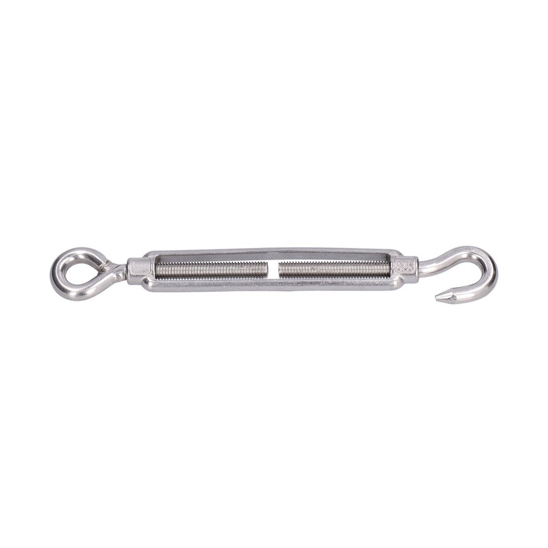 5Pcs Turnbuckle Hook and Eye Wire Rope Tension 304 Stainless