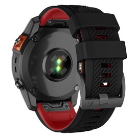 MYSNBKN Compatible with Garmin Fenix 7X Band,26mm Soft Silicone Watch Band Replacement for Fenix 7X Pro/Fenix 6X/Fenix 6X Pro/Fenix 5X/Fenix 5X Plus/Fenix 3/Fenix 3 HR Smartwatch