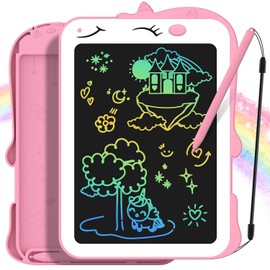 LCD Writing Tablet for Kids, 8.5 Inch Colorful Doodle Board Drawing Tablet, Unicorn Toy for 3 4 5 6 7 8 Year Old Girls & Boys Learning & Birthday Gift, Toddler Girl Toys Travel Essential