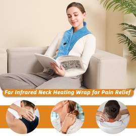 Remo Neck Heating Pad, Portable Cordless Heating Pad for Neck Pain, Compact Heated Neck Wrap with Soft, Heated Scarf Gift for Family,Tiffany Blue