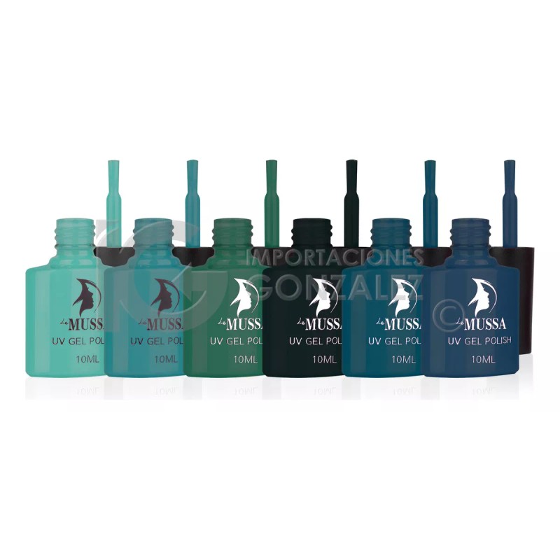 Mussa Gama De Gel Semipermanente Mussa® 6 Esmaltes Para Uñas