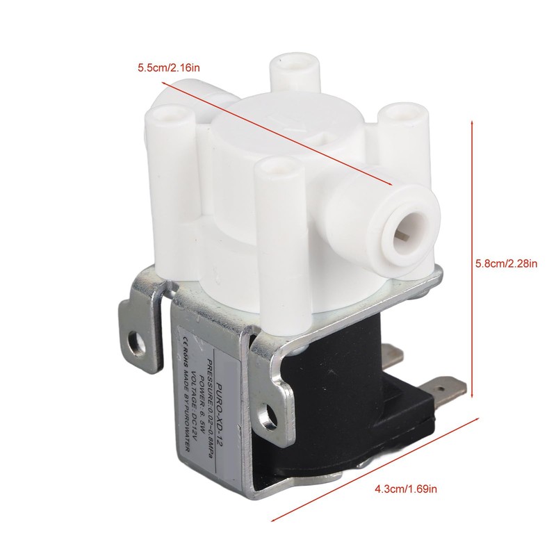 1/4in DC 12V Solenoid Valve 6.5w Electric Water Valve |