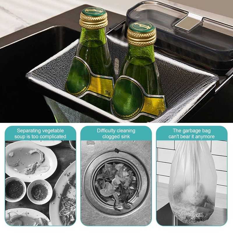 CVDYWDJIE 1 Piece Sink Strainer Holder and 100 Pieces Strainer,