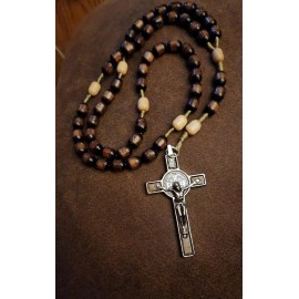 Made in Italy Rosary Blessed by Pope Francis Vatican Rome Holy Father Medal New