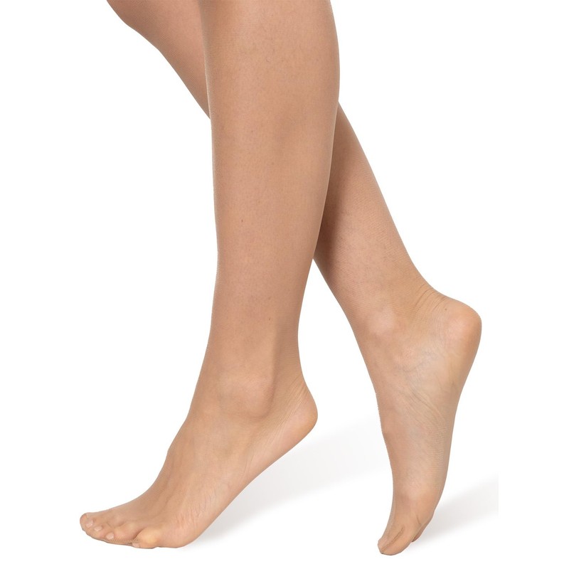 BANANALU 8 Denier Ultra Transparent Elastic Tights for Summer, natural