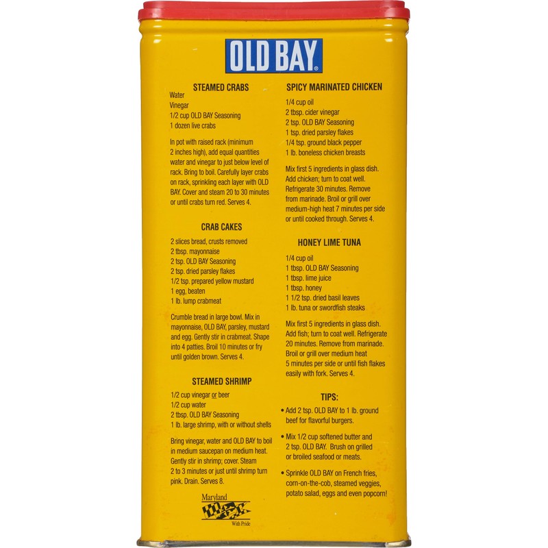 OLD BAY Seasoning, 16 oz - One 16 Ounce Fan-Favorite