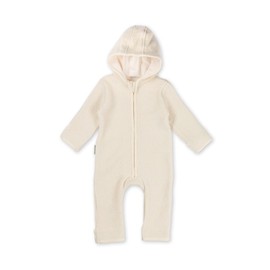 Hofbrucker® Premium Walko Coverall, Made of 100% Merino Natural Virgin Wool with High-Quality Zip, Soft Durable Wool, Walk Suit from Autumn to Spring, sandstone