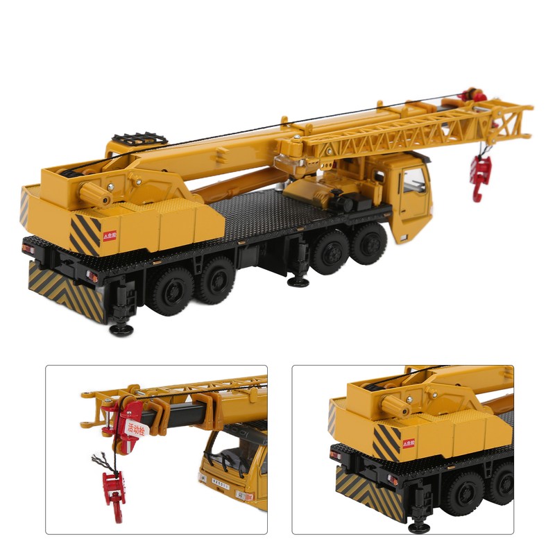 Diecast 1/55 Scale Metal Alloy Car Model Crane Hoisting Hoist