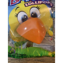 Felix Lip Pops Lollipops Blue Chicken Beak - NEW - Green Apple
