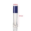 25pcs Empty Plastic 6ml Round Blue Lip Gloss Tubes with