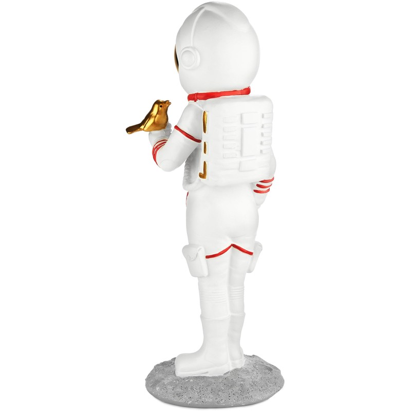 BRUBAKER Decorative Astronaut with Small Bird - 30 cm Spaceman