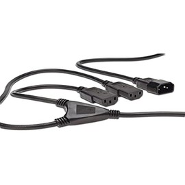 Assmann 440400/017/ – SPLITTER CABLE – IEC C14 Male to 2 x C13 Socket