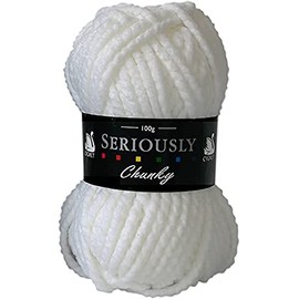 Cygnet Seriously Chunky Knitting Acrylic Yarn/Wool 100g - 208 White